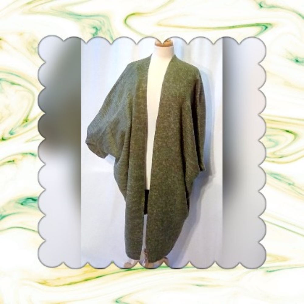 Indigo Thread Co. Size XL Maxi Tweed Cardigan
